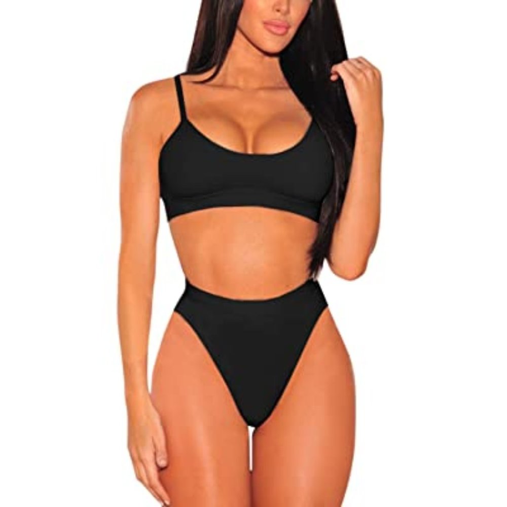 Pink Queen High Cut High Waisted Cheeky 2 Piece